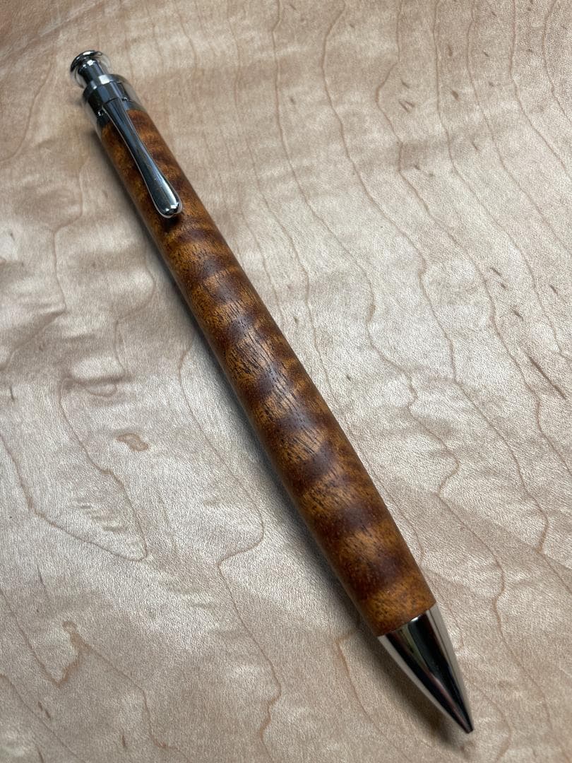 【工房楔 木軸ペン】サペリ杢