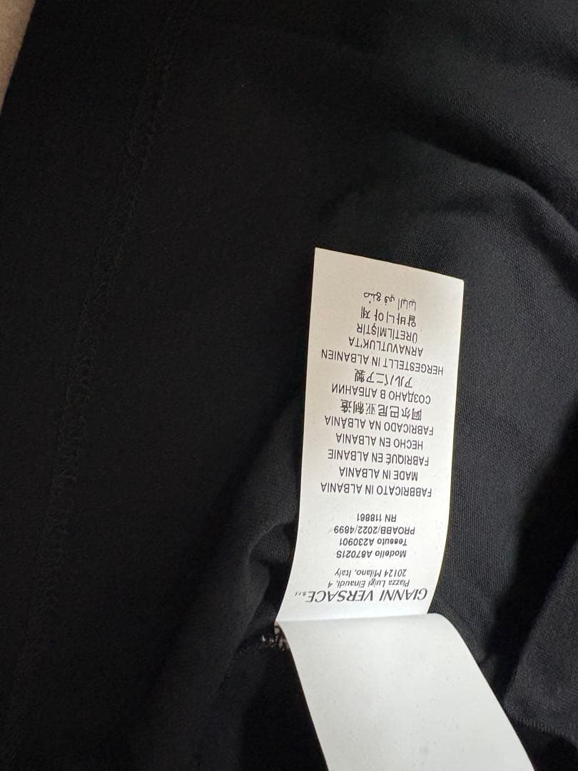 VERSACE ブラック TシャツS