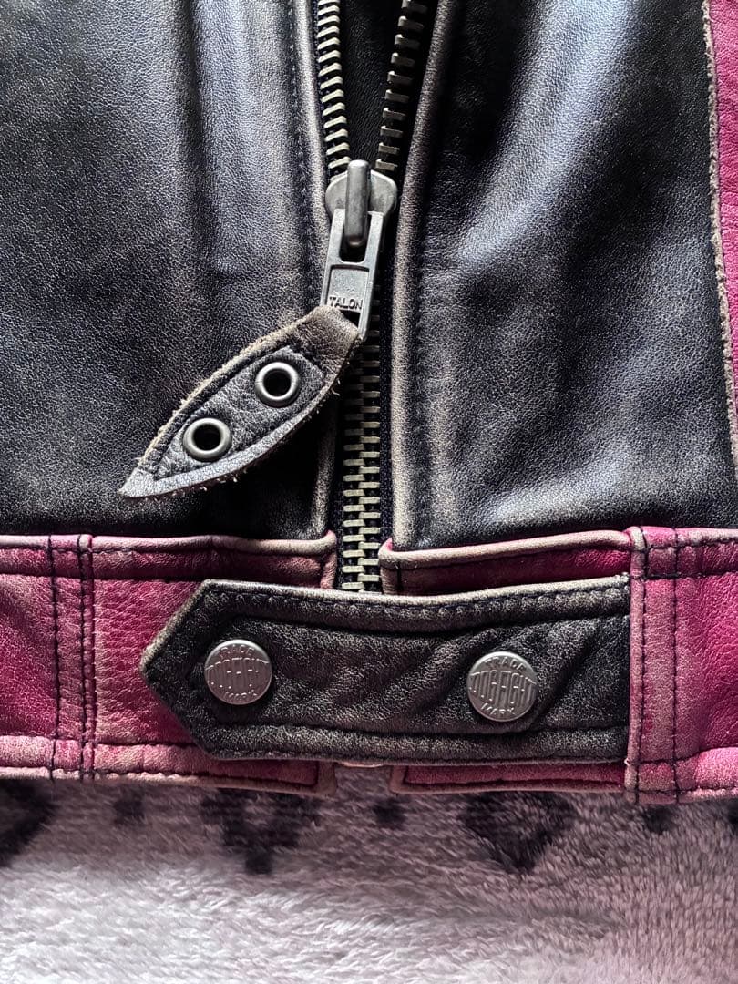 90sビンテージシングルライダースジャケット レザーバイカージャケット