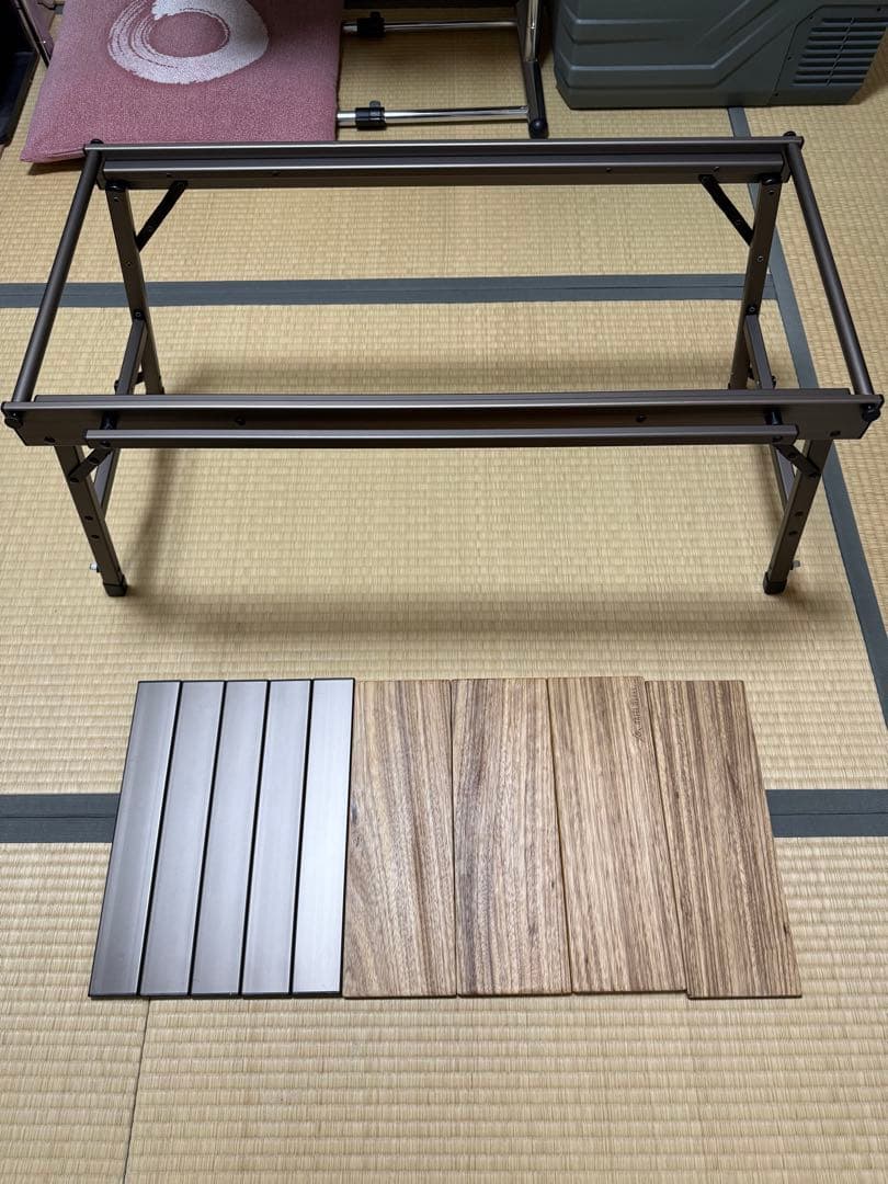 ラーテルワークスウッドパネルテーブル(アッシュグレイ)