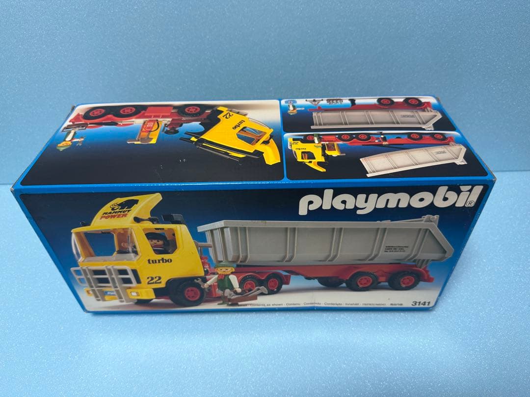 プレイモービル3141ダンプカー トレーラー 運搬車 工事車両playmobil