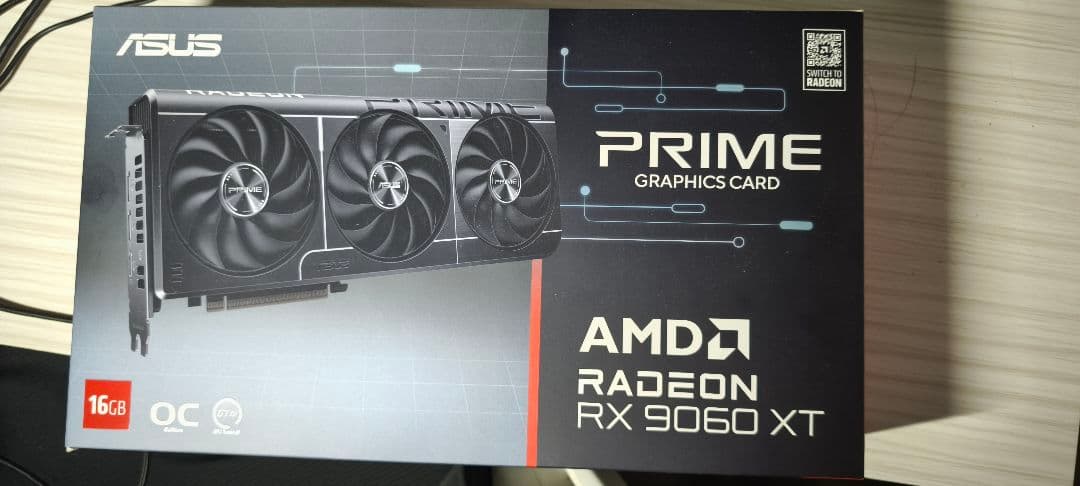 J*e様 ASUS Radeon RX9060XT 16GB OC 3ファン