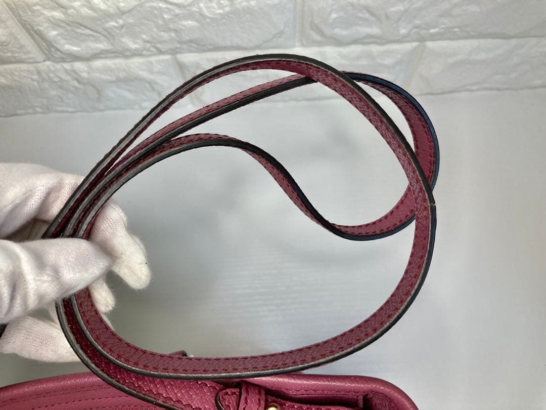 グッチ GGキャンバス レザー 2WAY ハンドバッグ ピンク