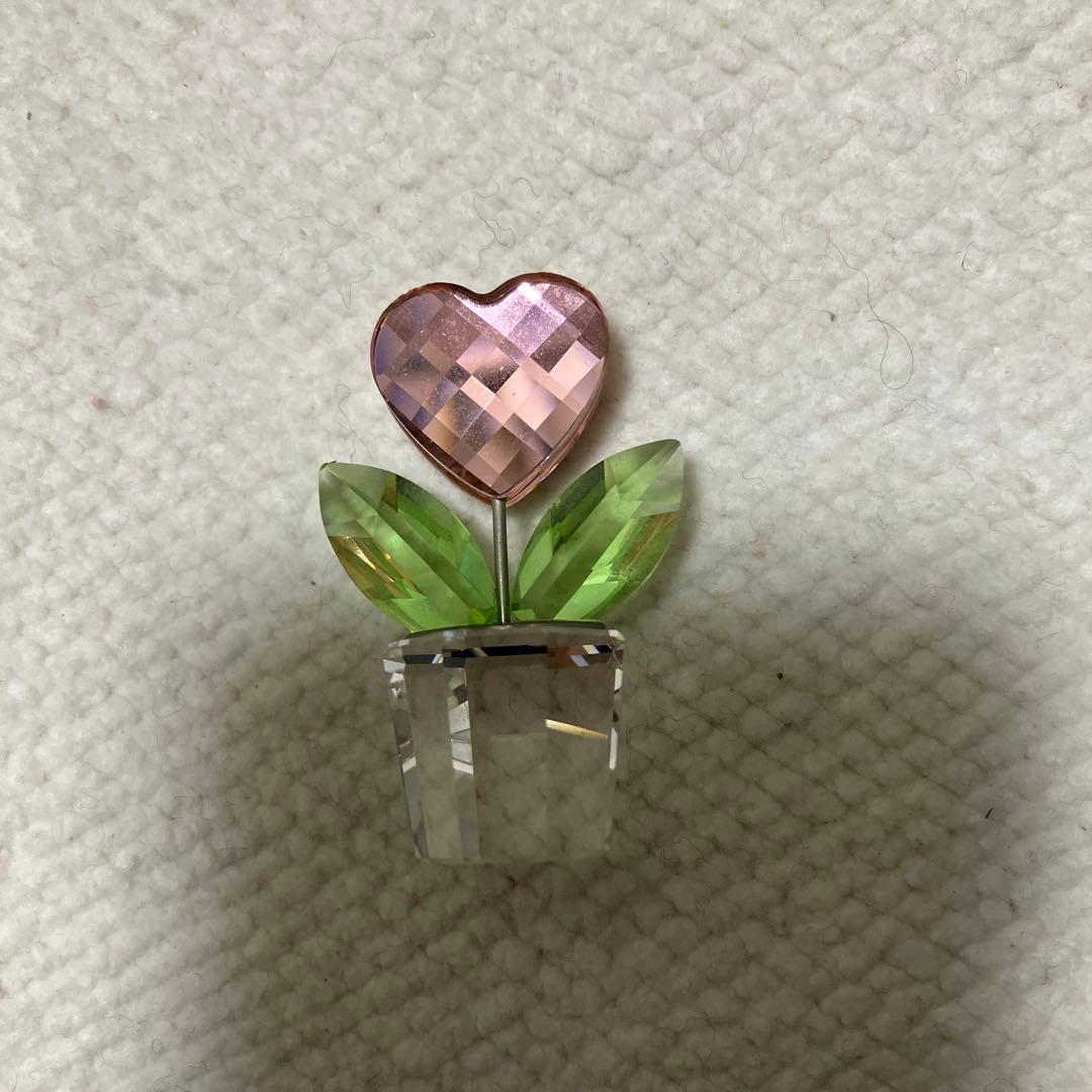 Swarovski フラワーハートpink 842858