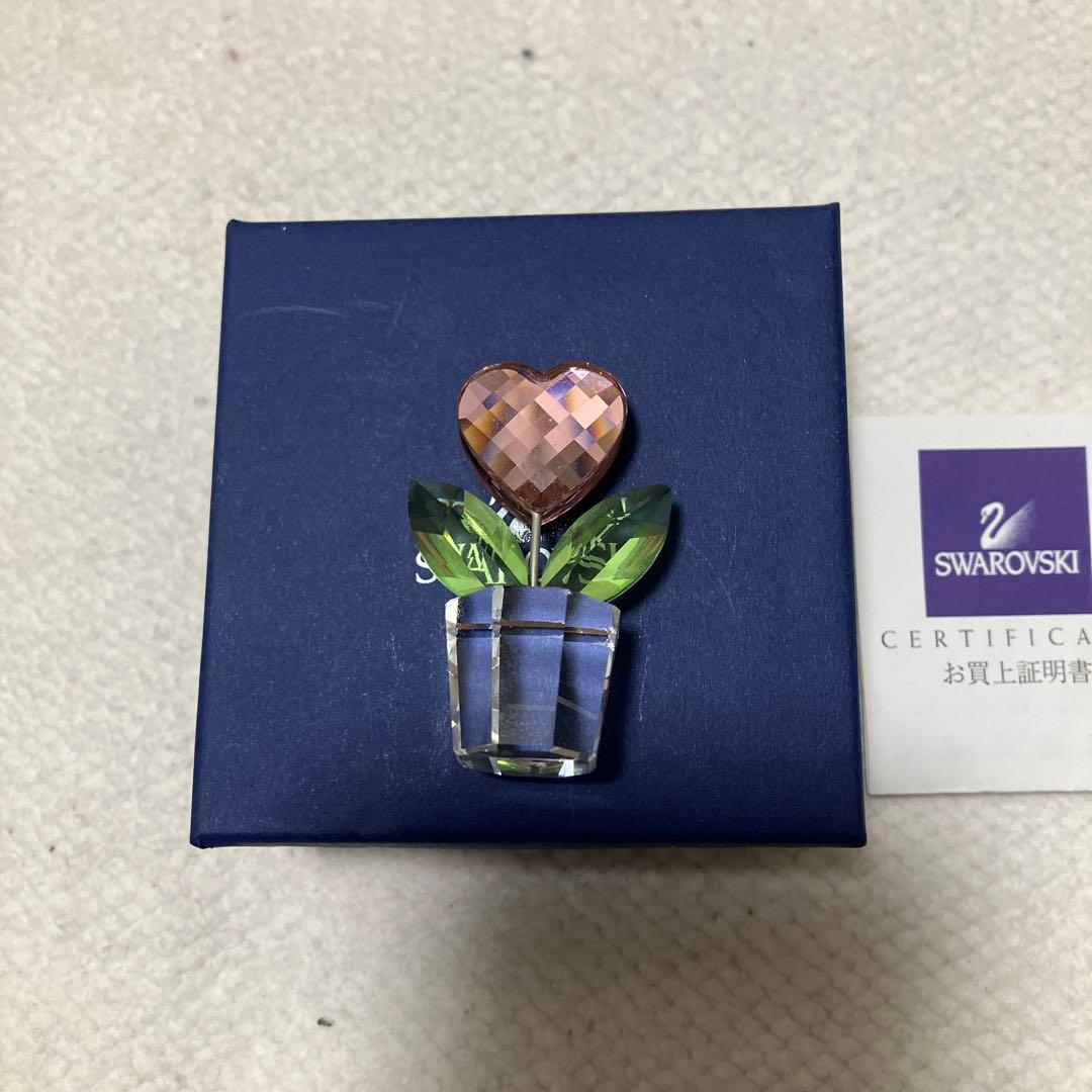 Swarovski フラワーハートpink 842858