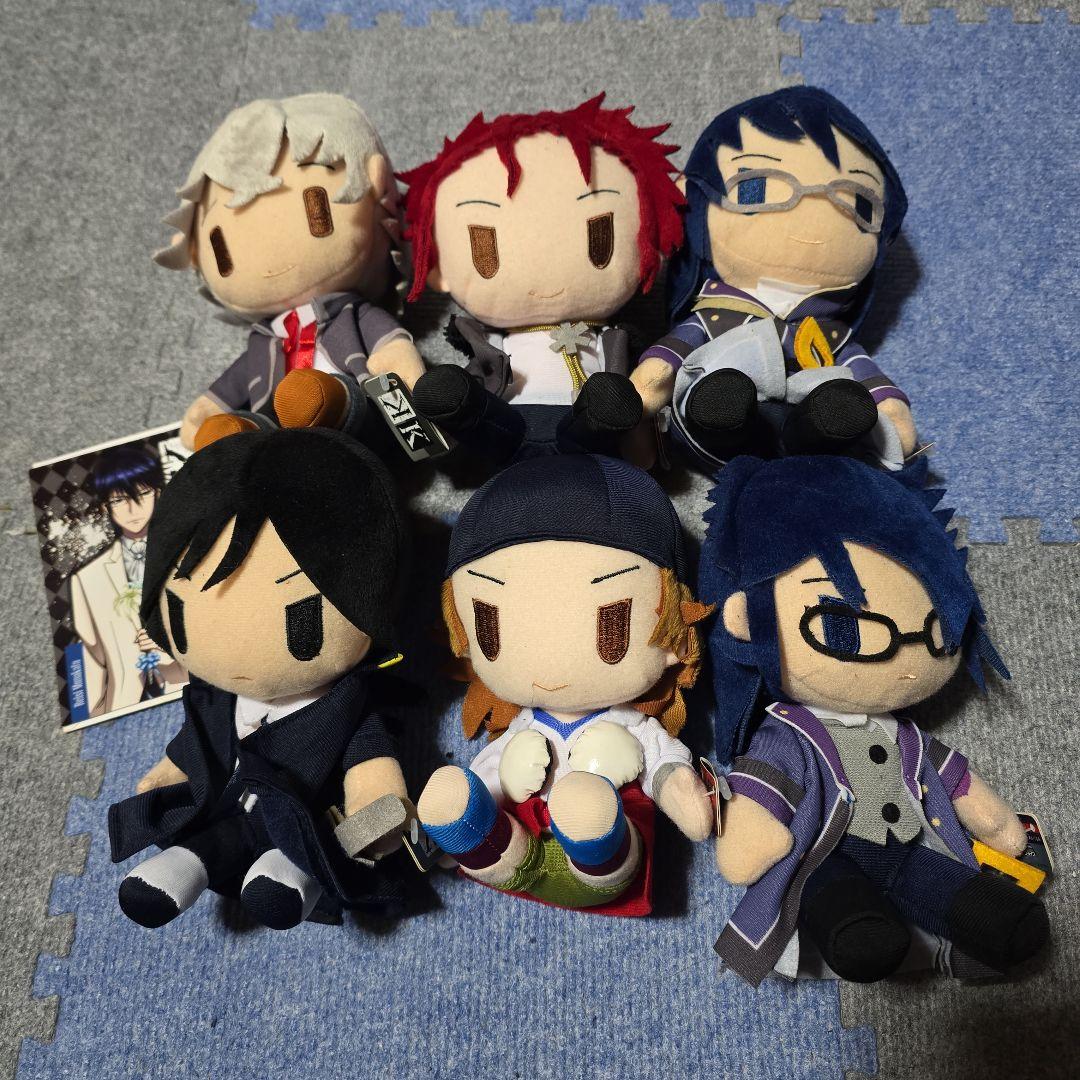 ラスト1セット アニメK ぬいぐるみ 全6種 伊佐那社、夜刀神狗朗 タグ付き