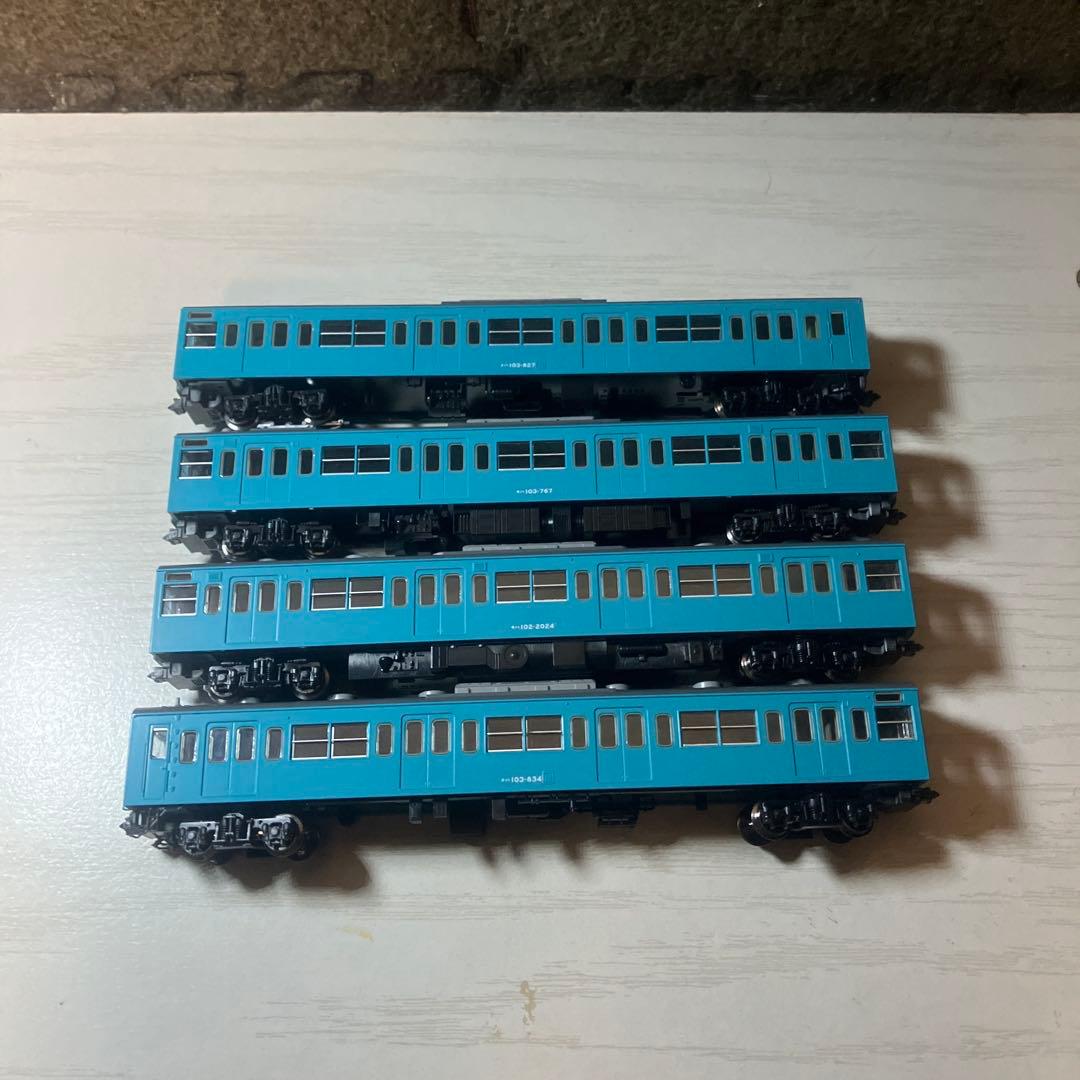 トミックス　103系(高運転台非ATC車・スカイブルー)基本セット　ジャンク品