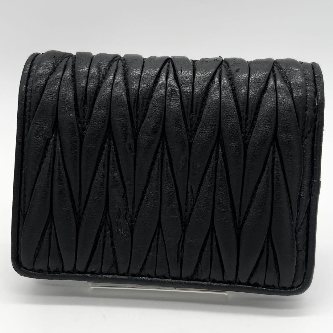 【希少✨】 MIUMIU ミュウミュウ マテラッセ ナッパレザー ブラック 黒