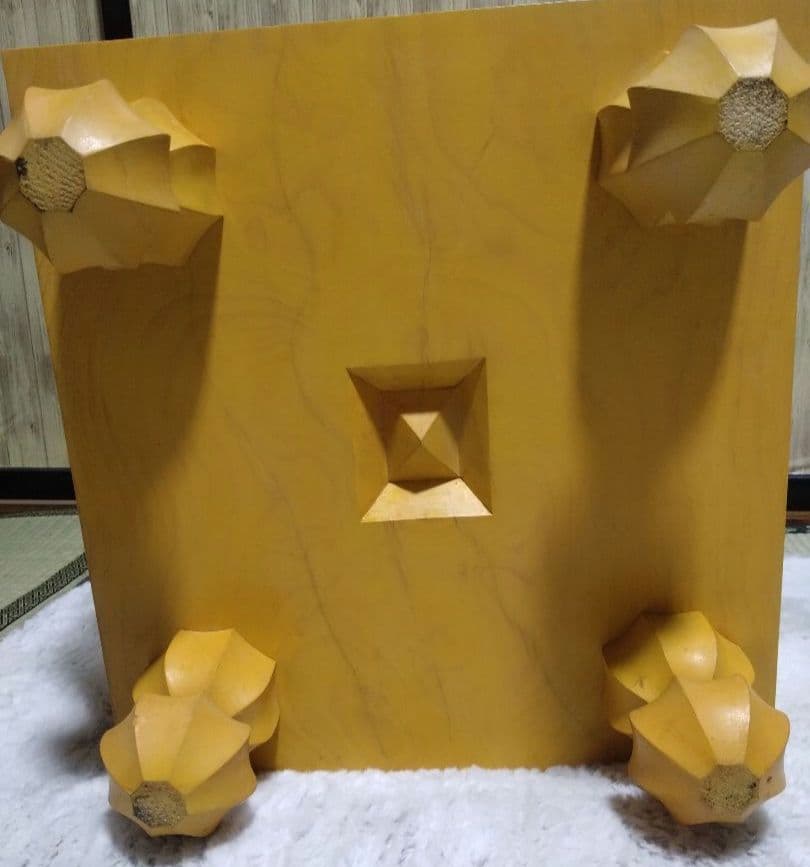 高級囲碁セット/国産 本榧6.4寸（美品）本蛤碁石、那智黒38号