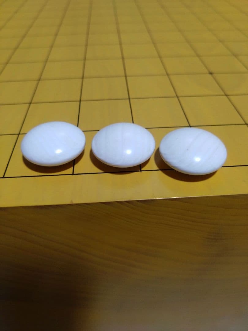 高級囲碁セット/国産 本榧6.4寸（美品）本蛤碁石、那智黒38号