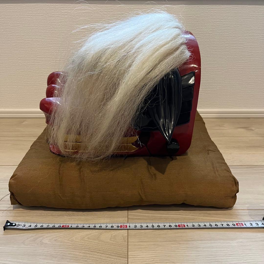 獅子舞　獅子頭　お正月　木彫　魔除け　祭　置物　古美術　神楽 木製 木彫