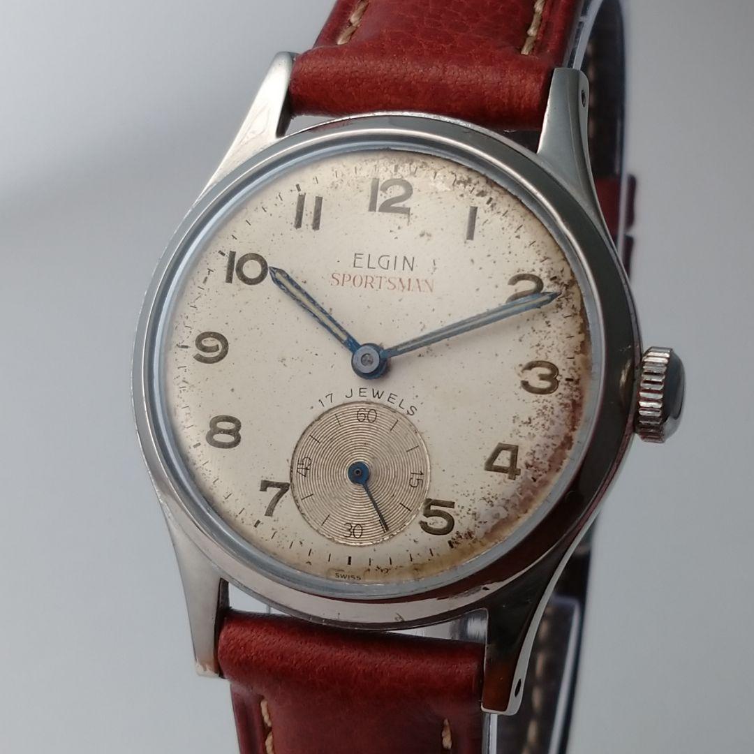 まいまい様【1960s】ELGIN スモセコ OH済 ヴィンテージ腕時計