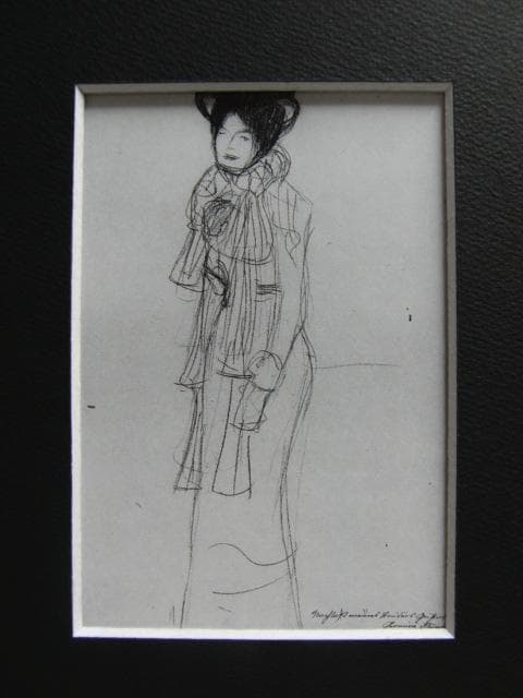 Gustav Klimt 、MARIE HENNEBERG STEHEND