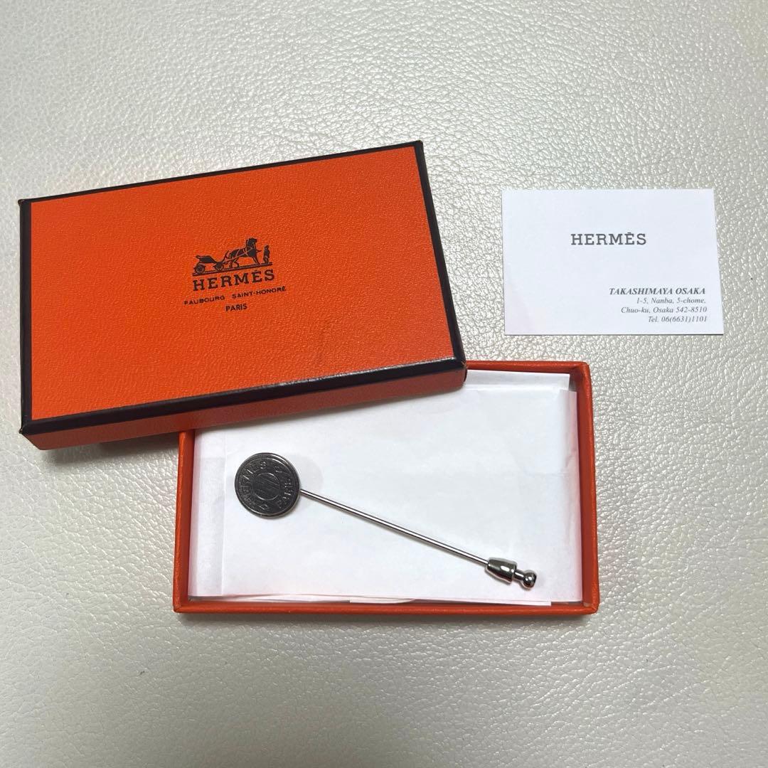 【新品、箱付き】HERMES セリエ ピンブローチ