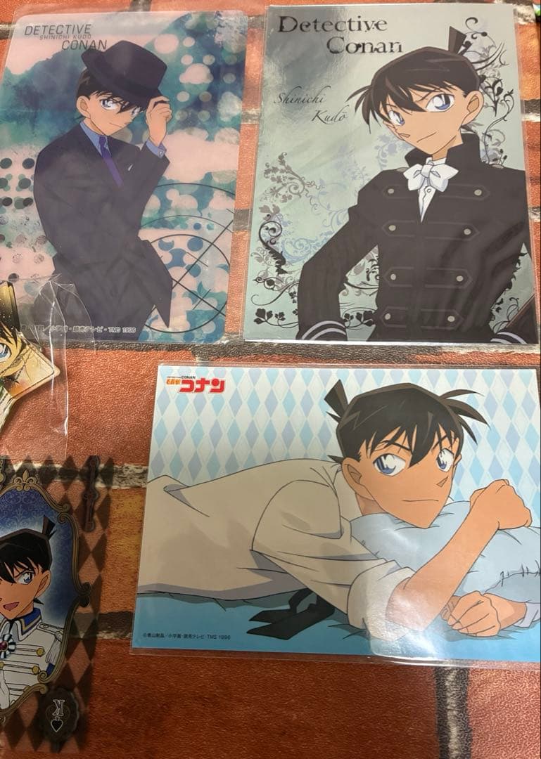 再値下げ　コナン　工藤新一　プレミアムナイト　缶バッジ　ポストカード　ブロマイド