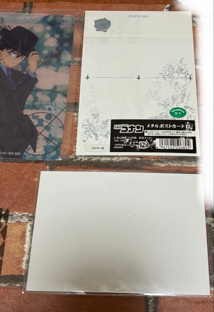 再値下げ　コナン　工藤新一　プレミアムナイト　缶バッジ　ポストカード　ブロマイド