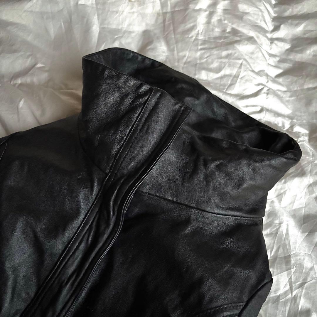 Ekam hommage ハイネック レザー ジャケット 00s y2k V系