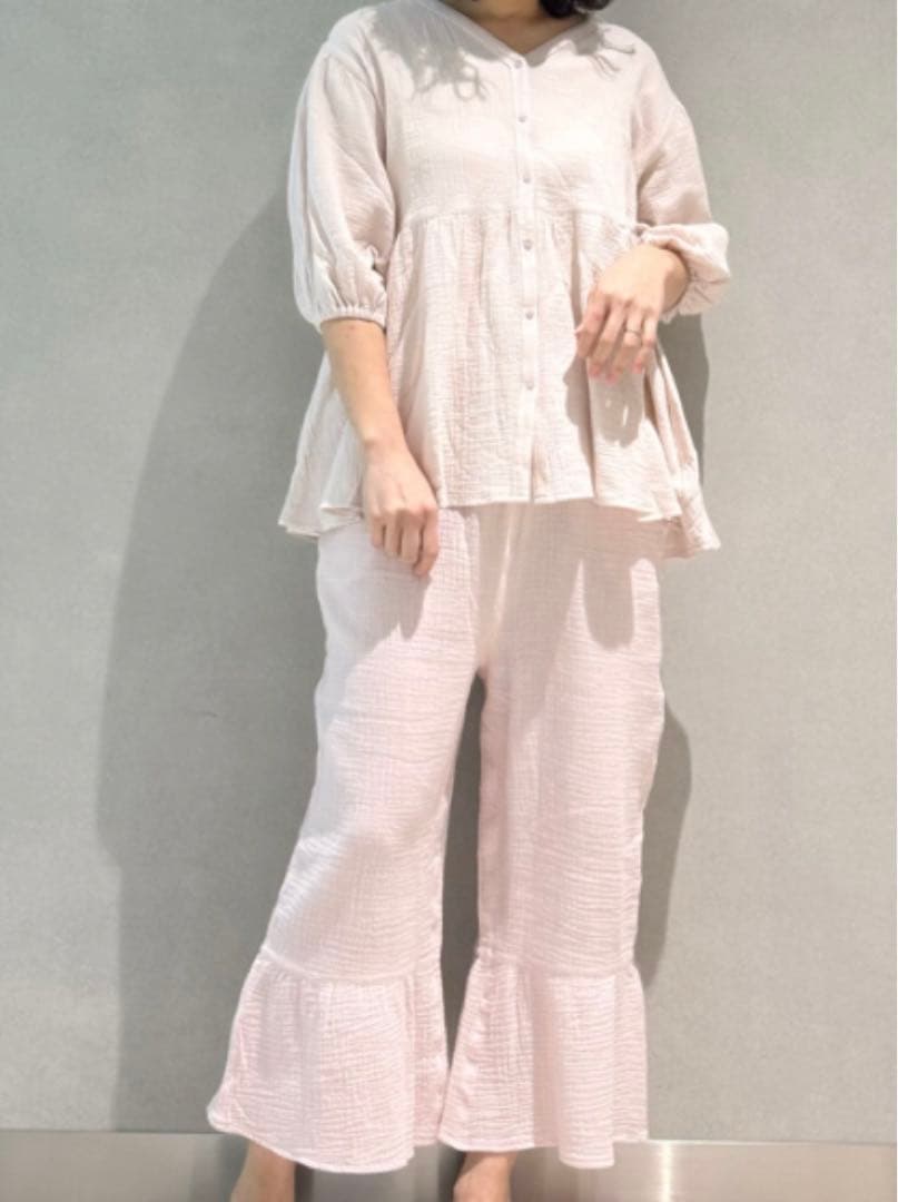 【美品】gelato pique 淡いピンクのマタニティパジャマセット