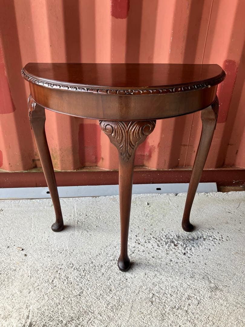 ヴィンテージ　英国製　マホガニー材　コンソール