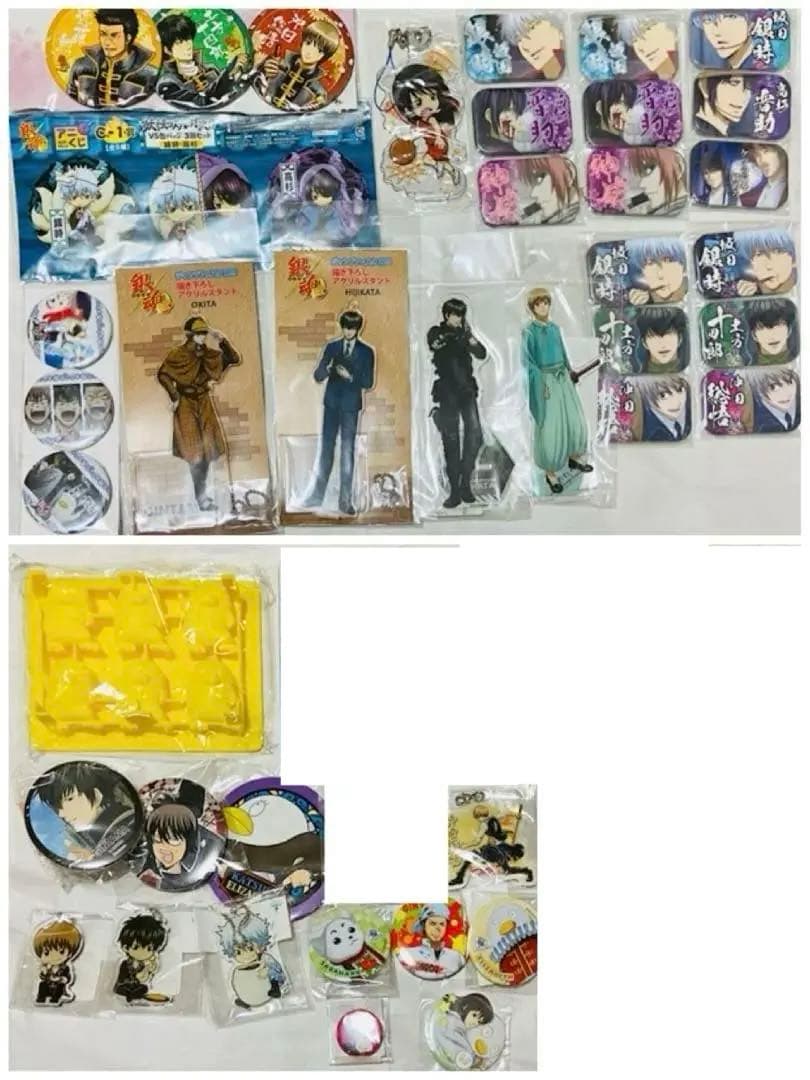 ★銀魂　グッズ纏め売り　銀時土方沖田高杉神威神楽近藤桂 アクリルスタンド缶バッジ