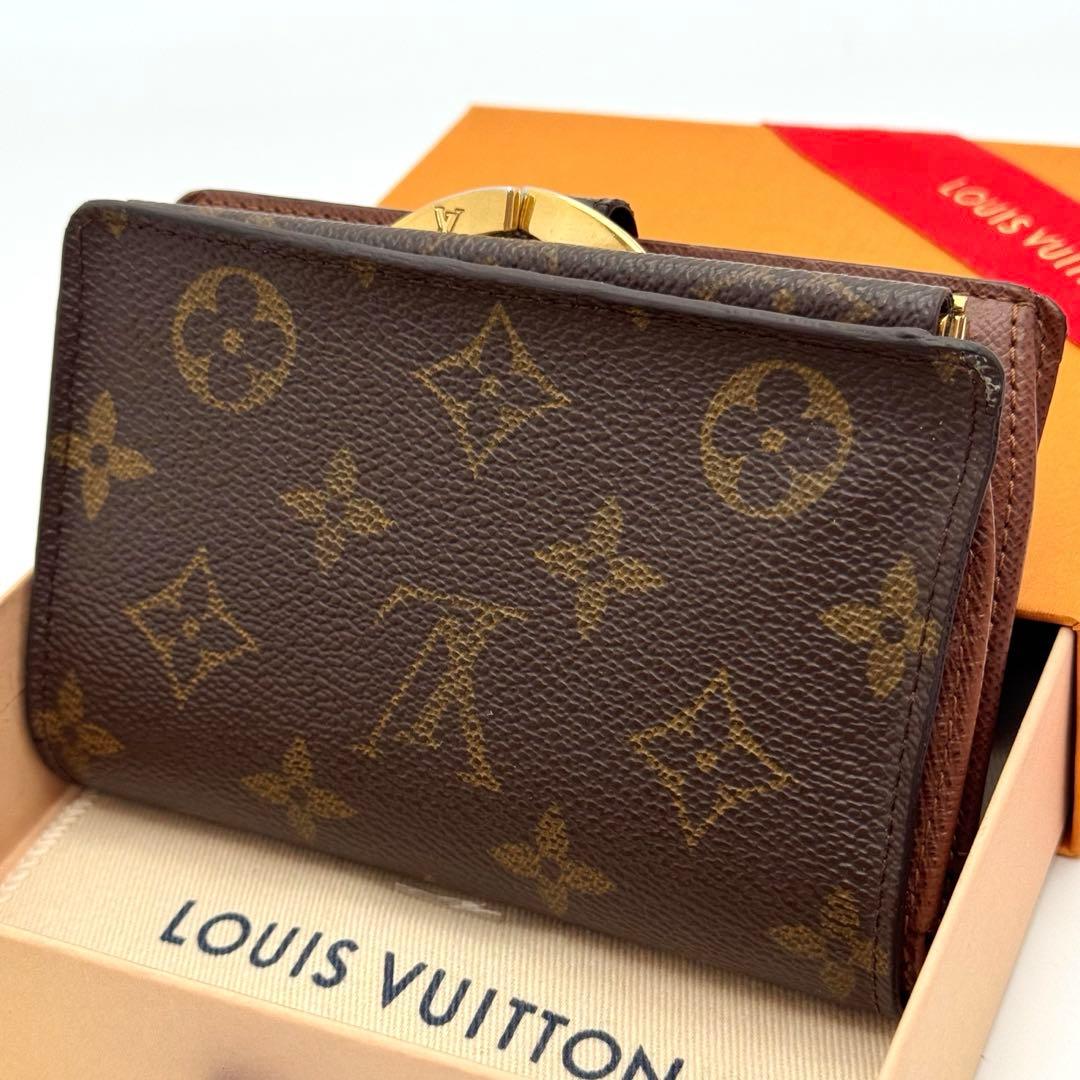【新型】極美品ルイヴィトン　モノグラム　ヴィエノワ　カード８枚　コンパクト　財布