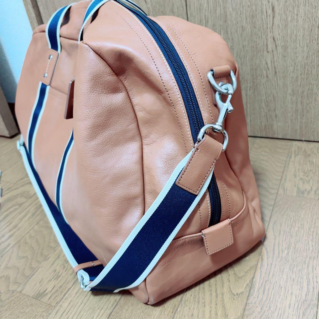 【美品】コーチ coach 2way ボストンバッグ レザー 男女兼用　大容量
