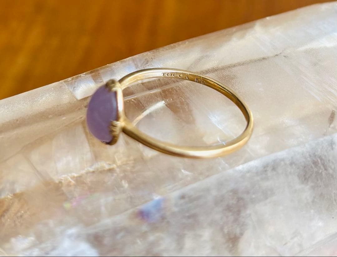 ラベンダー翡翠10K 13号リング | TOCCAジュエリー