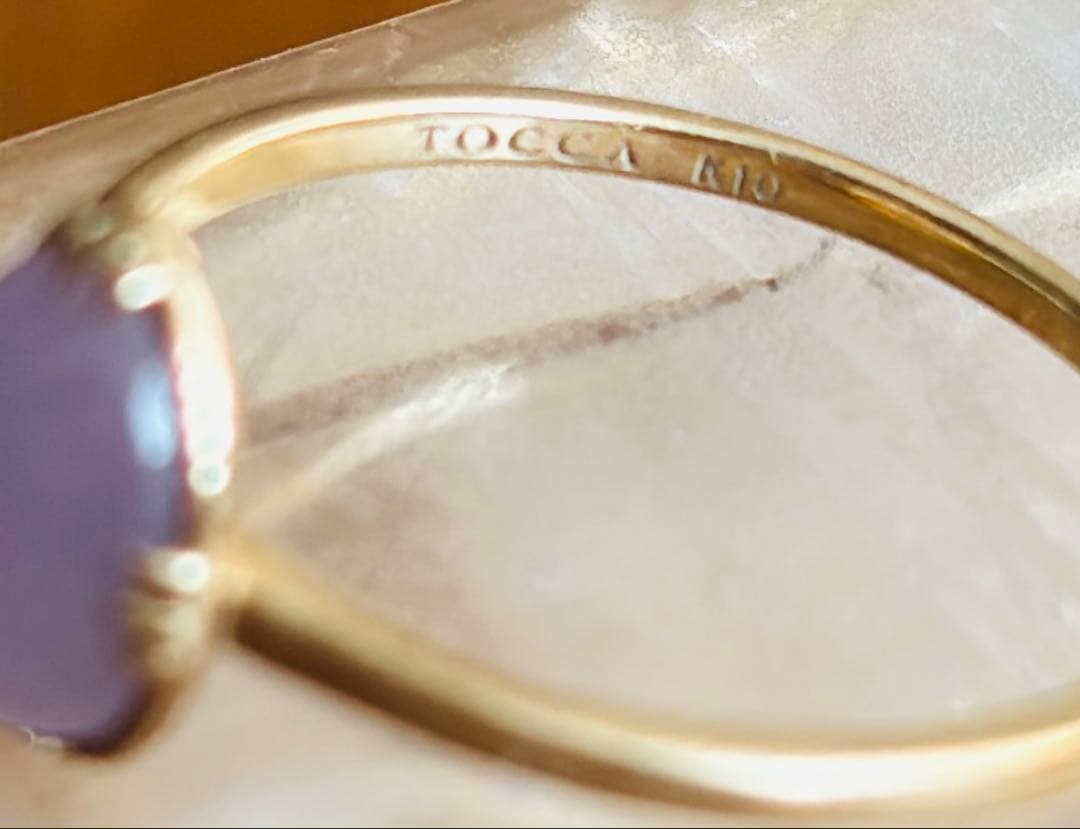 ラベンダー翡翠10K 13号リング | TOCCAジュエリー