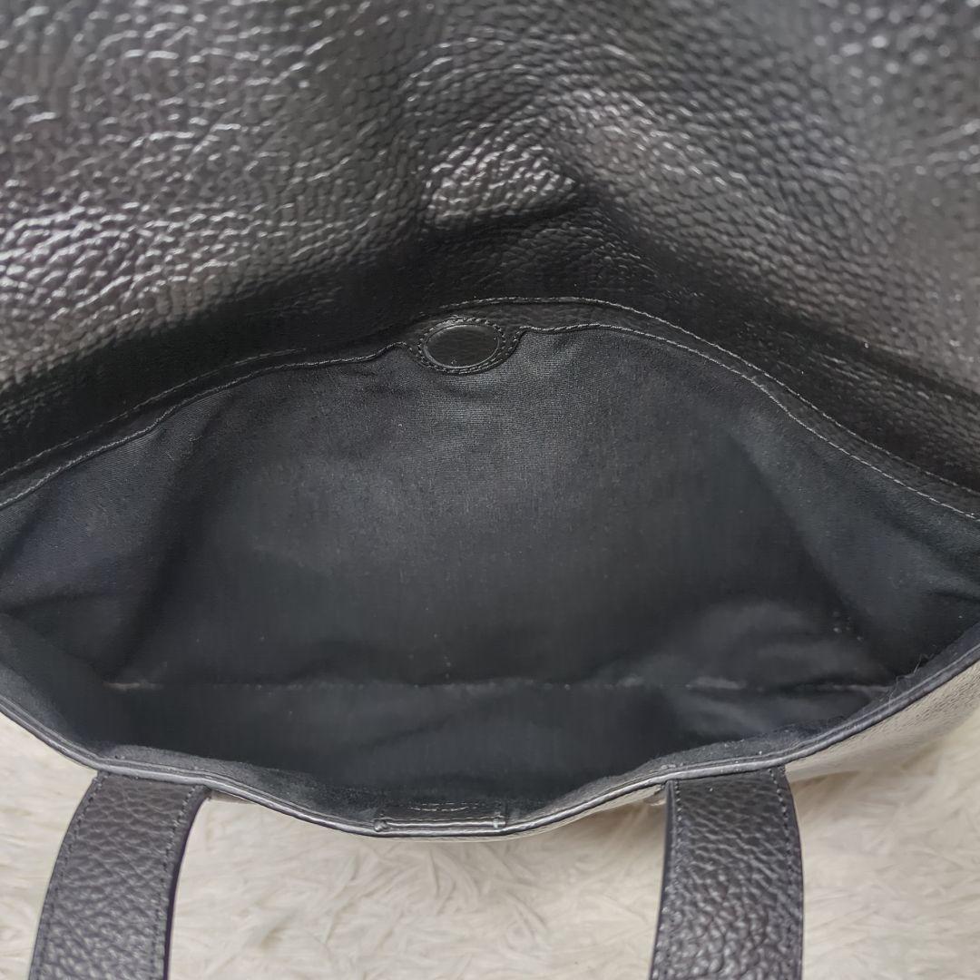 美品✨コーチ ハミルトン ブリーフケース シボ革 黒 A4可 多収納 75757