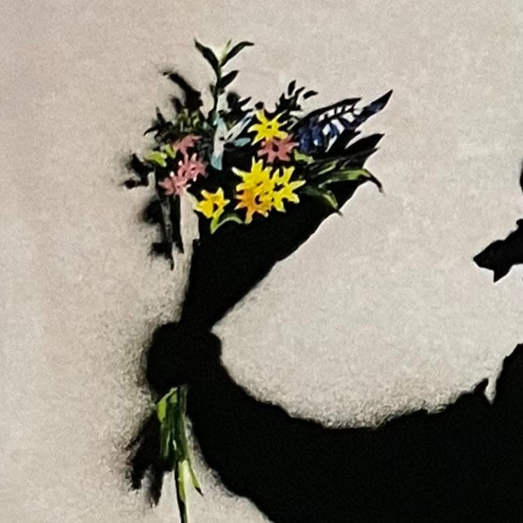 The World of Banksy Flower Thrower/ポスター