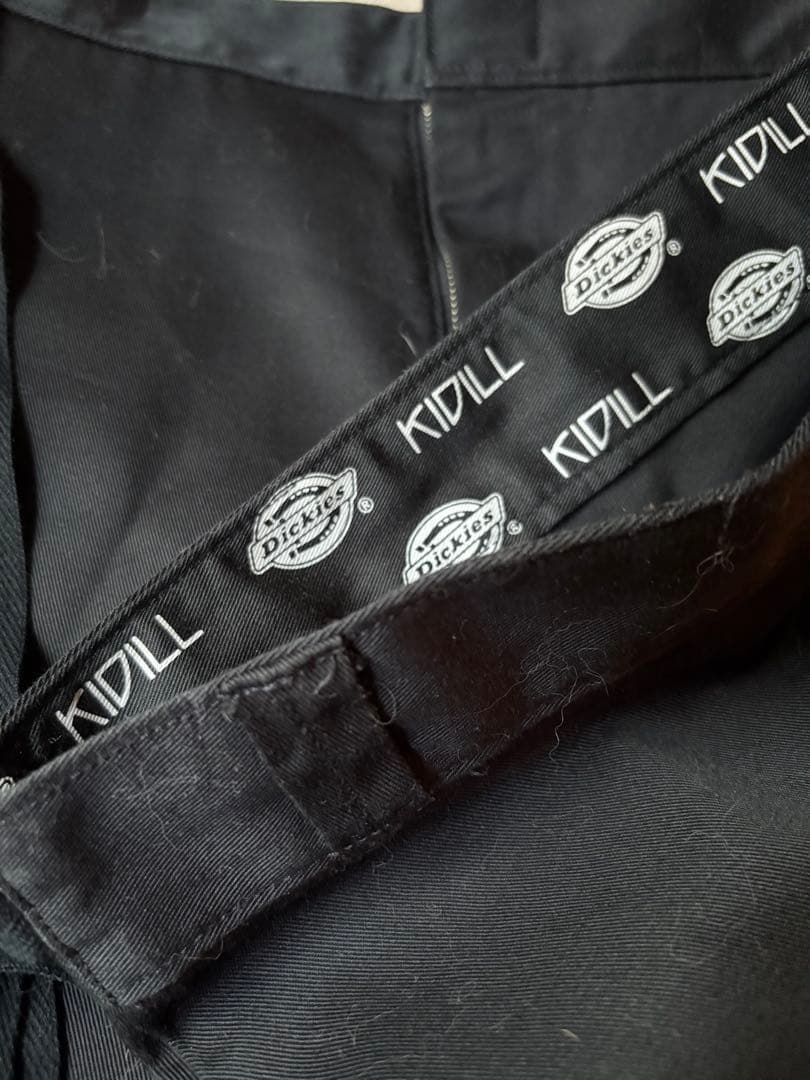 KIDILL×Dickiesサスペンダー付きハーフパンツ ブラック