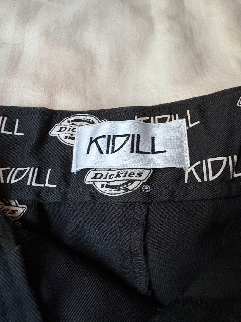 KIDILL×Dickiesサスペンダー付きハーフパンツ ブラック