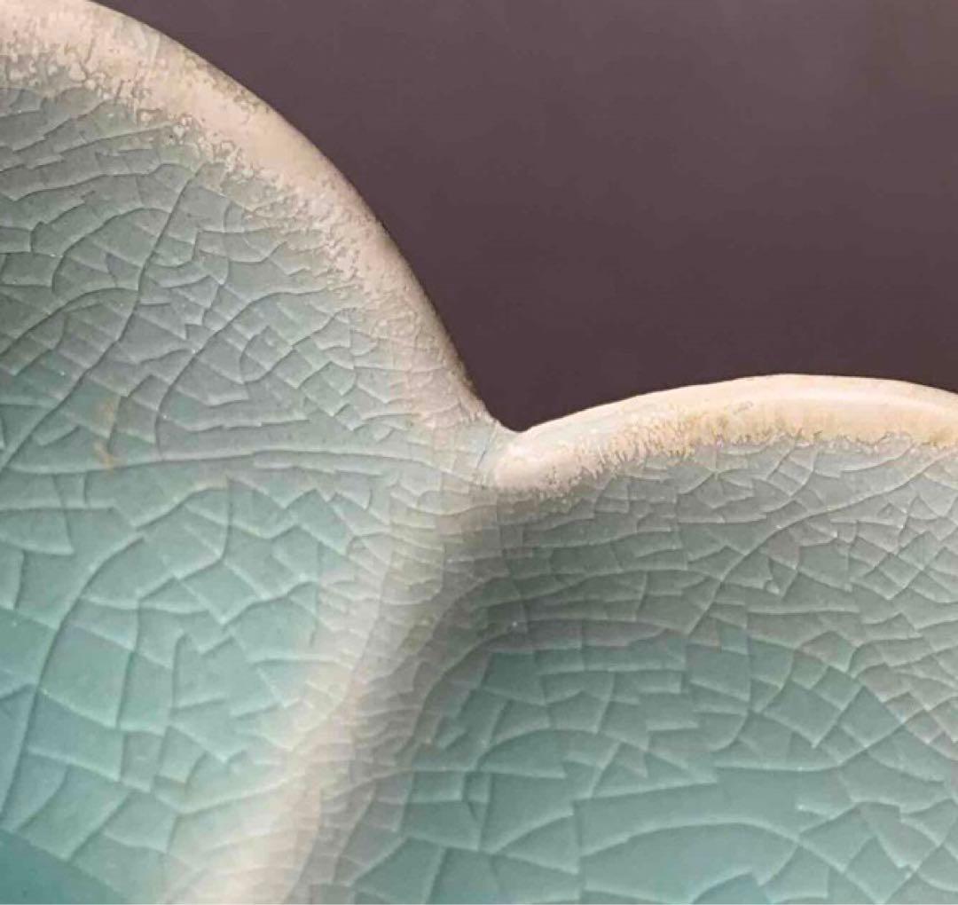 中国 見込み花図　花形洗筆（鉢）　u6230931