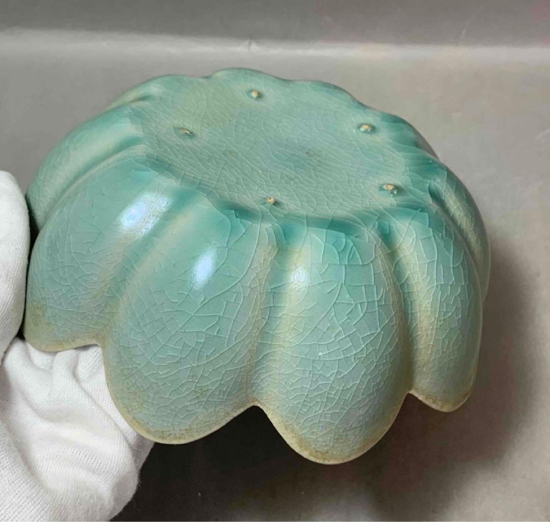 中国 見込み花図　花形洗筆（鉢）　u6230931