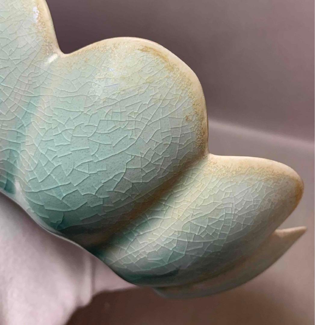 中国 見込み花図　花形洗筆（鉢）　u6230931