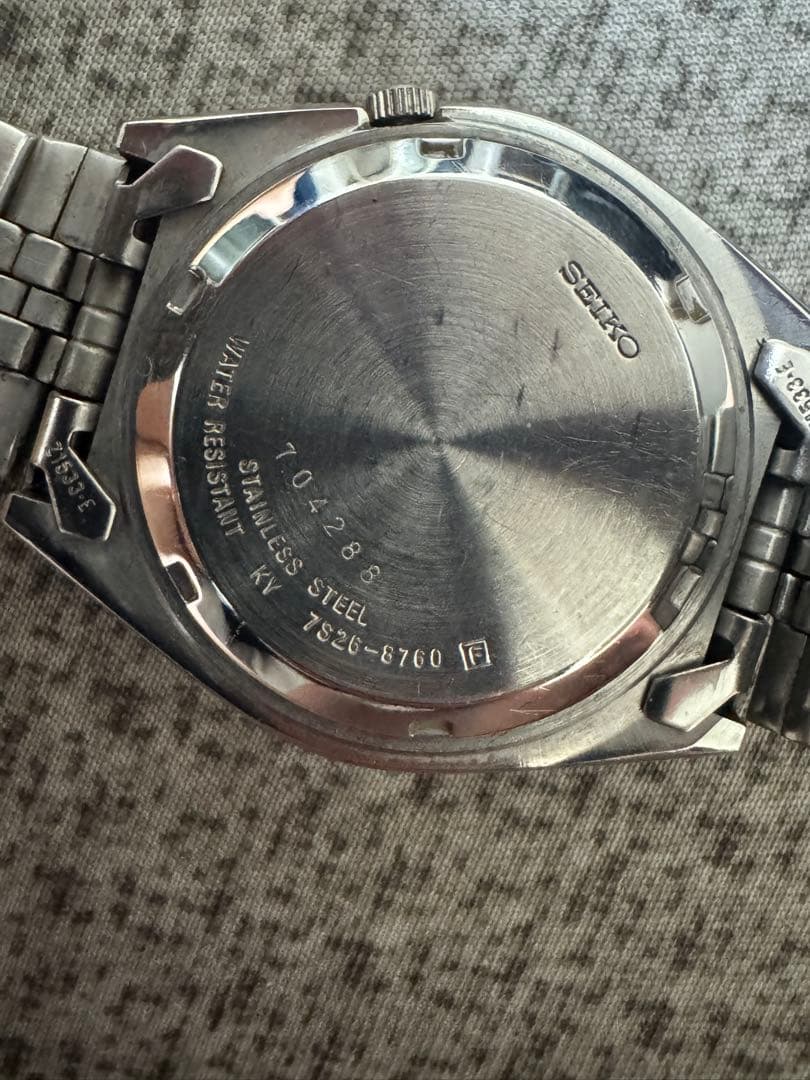 SEIKO 5 自動巻 7s26-8760セイコーファイ。