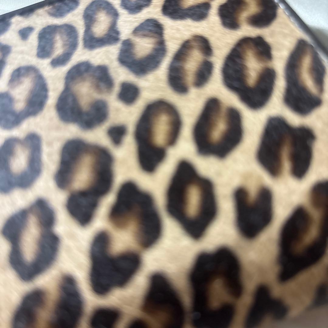 TOPKAPI 財布レオパードへアカウがま口2つ折り財布　新品 箱付き