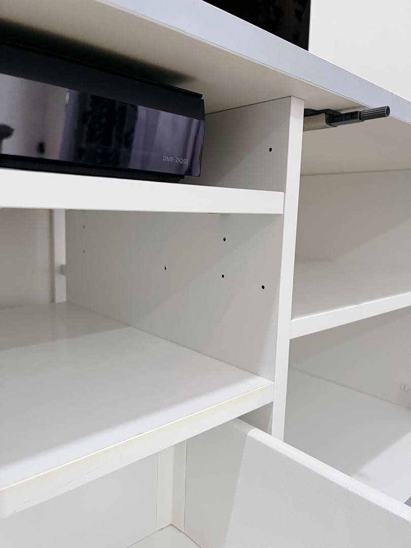 【美品】IKEA テレビ台 ホワイト 収納たっぷりTV台 横幅160cm