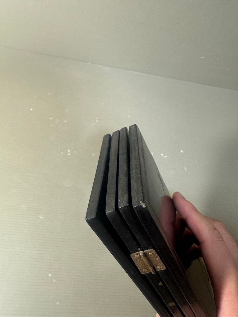 2540 時代物 螺鈿漆器 屏風 両面屏風 人物 梅文　細密細工