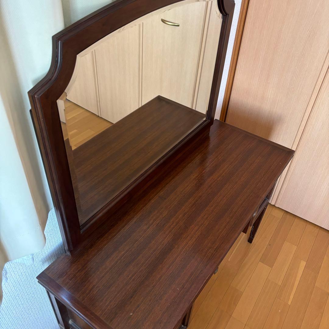 kosuga 木製 ドレッサー 鏡付き アンティーク クラシック