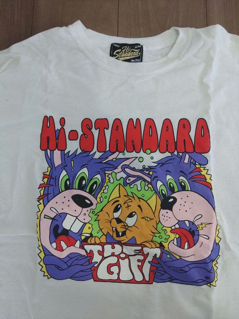 Hi-STANDARD Tシャツ（ホワイト/ブラック）キッズ(イエロー/ブルー)