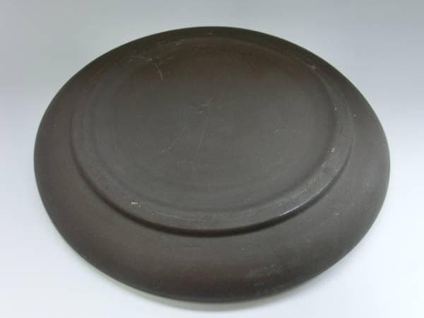 大皿■中国宜興 紫泥 唐物 紫砂 古い皿 朱泥 菓子鉢 古玩 唐物 時代 骨董■