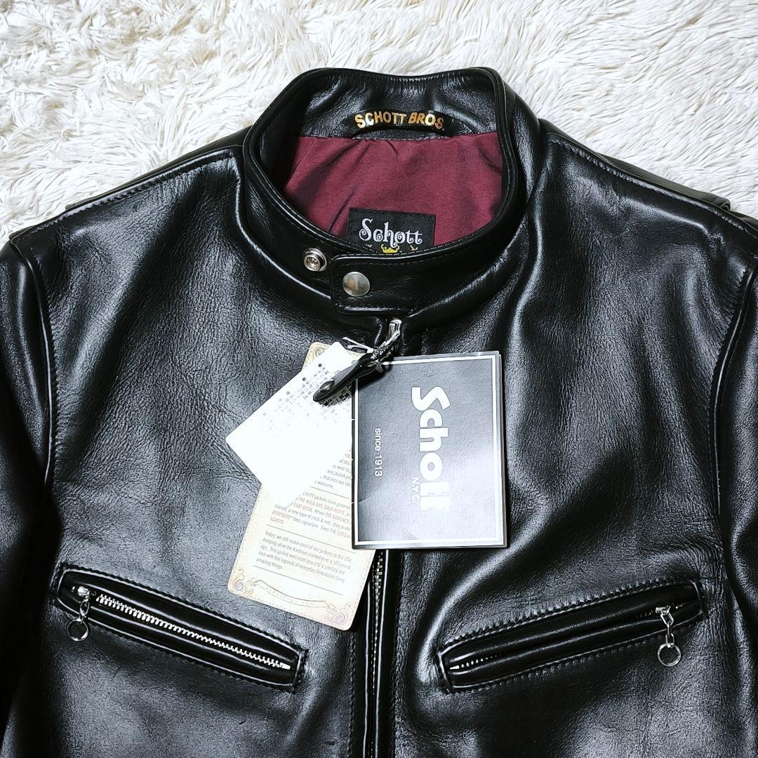 【未使用品】Schott 641XX USA製 ライダースジャケット 34