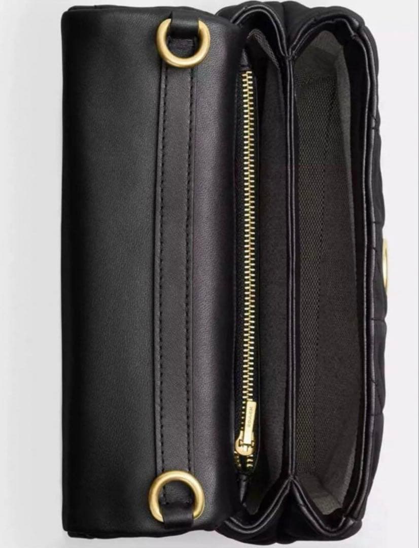 nanamiCW629 ショルダーバッグ・キルティングレディースバッグ　黒