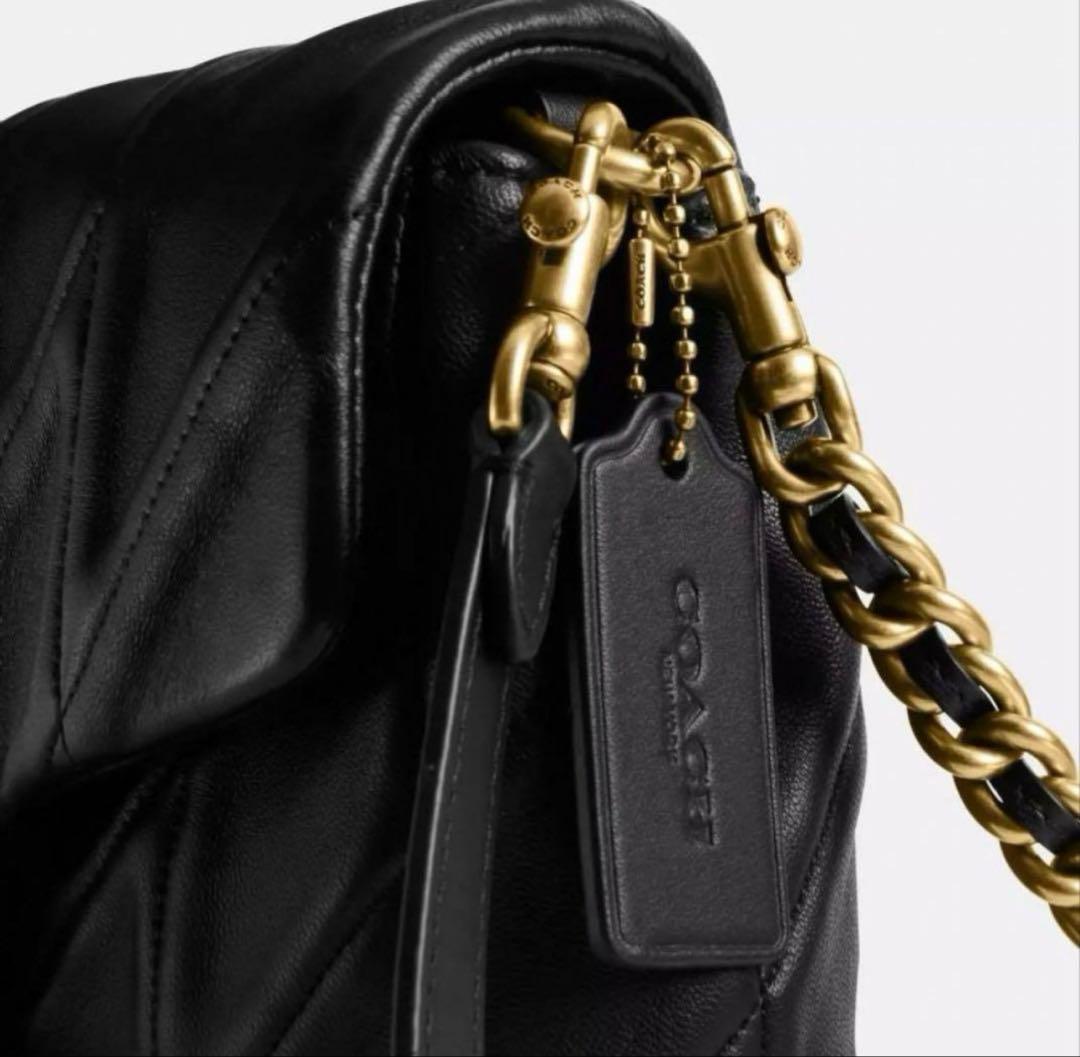 nanamiCW629 ショルダーバッグ・キルティングレディースバッグ　黒