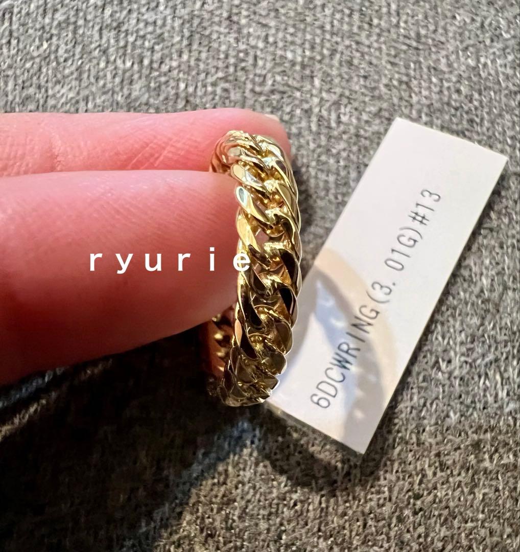 18金K18 6DC リング　ユニセックス