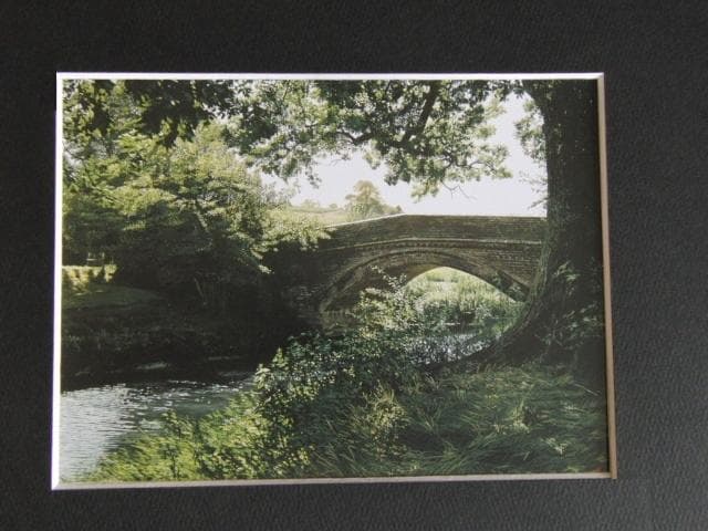 原雅幸、【chiddingstoneの橋】、希少な額装用画集より、新品額装付