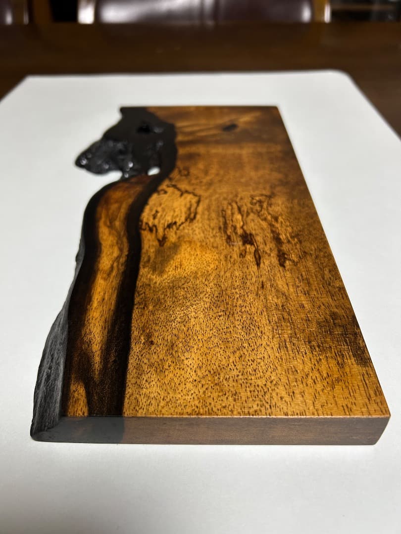 木製花台 (黒柿?)