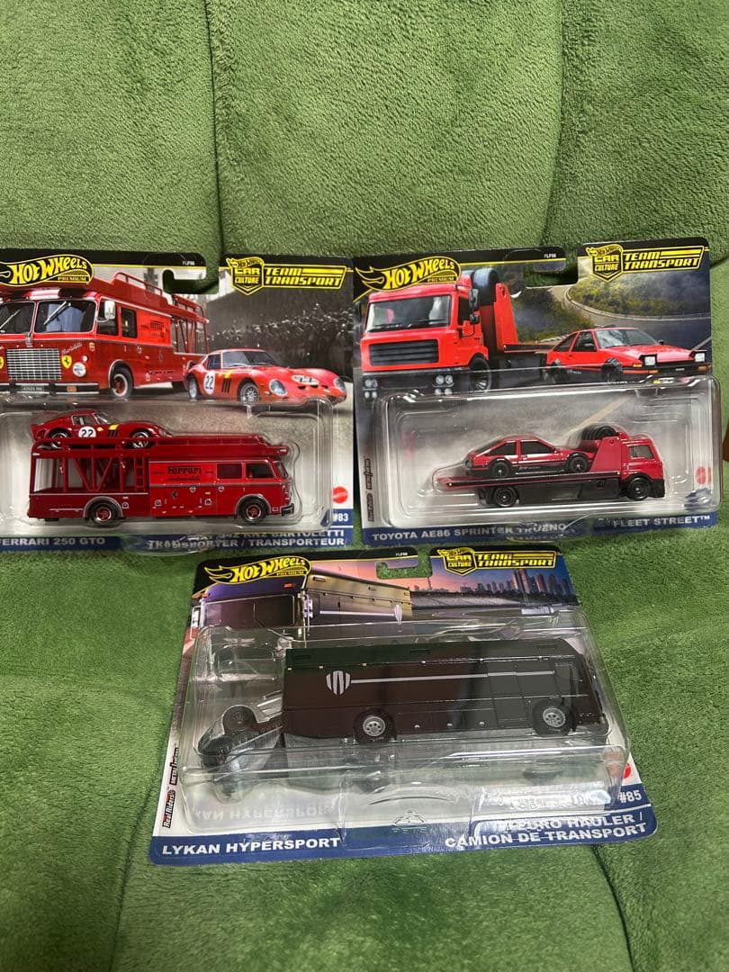 ホットウィール チームトランスポートフェラーリ250GTO AE86 3個セット