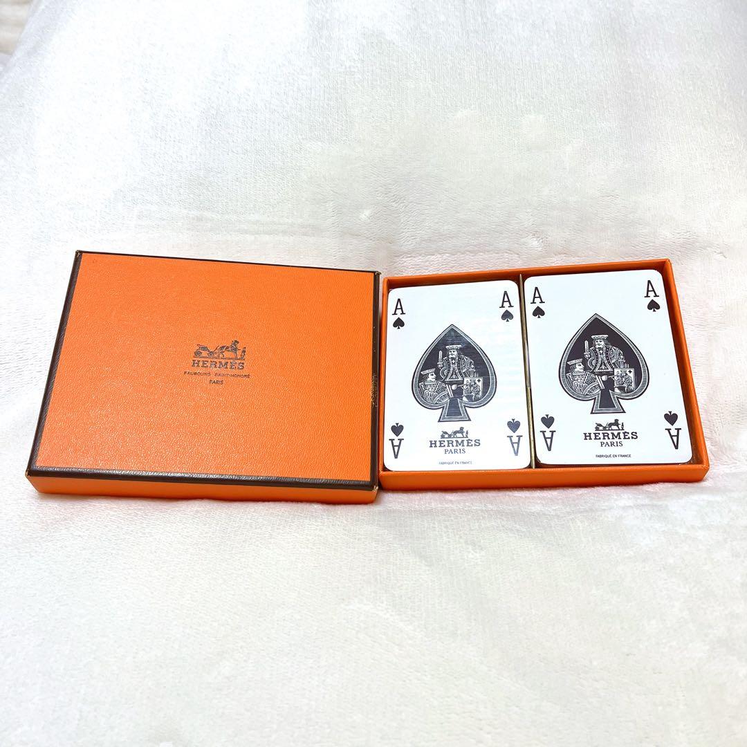 新品・未開封⭐︎レア◆HERMES◆ エルメス トランプ 赤・青 2セット 箱付き